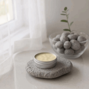 bee balm skin care in vetiver, rosewood and bergamot