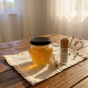 Pure Honey and lip balm gift