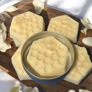 Lotion Bar with beeswax in rosewood
