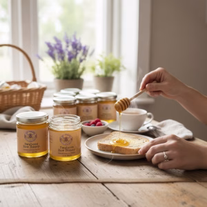 Pure Raw Local Honey in a 227g Jar of Honey - Summer 2025 - not Pasteurised or Heated - Lincolnshire Hives in the Wolds AONB